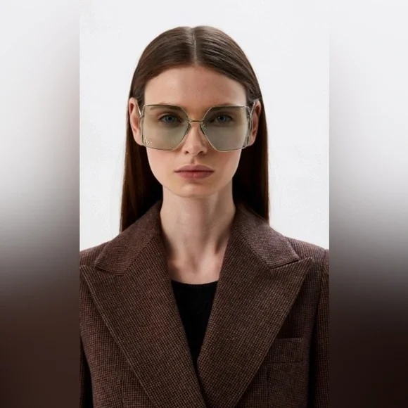 Gucci GG0817S 003 Gold/green 65-17-140 Sunglasses - Picture 2 of 16